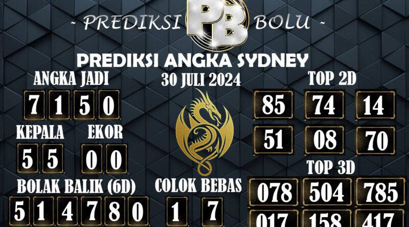 Prediksi Togel Sydney Akurat 30 Juli 2024 Prediksi Togel Sydney Akurat 30 Juli 2024