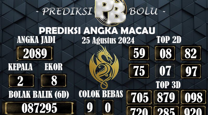 Prediksi Togel Macau 25 Agustus 2024, Jangan Sampai Ketinggalan Prediksi Togel Macau 25 Agustus 2024, Jangan Sampai Ketinggalan