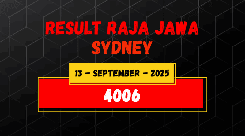 Hasil Togel Sydney 13 September 2025